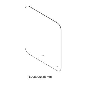 Зеркало Am.Pm X-Joy M85MOX10601S1 с  LED-подсветкой